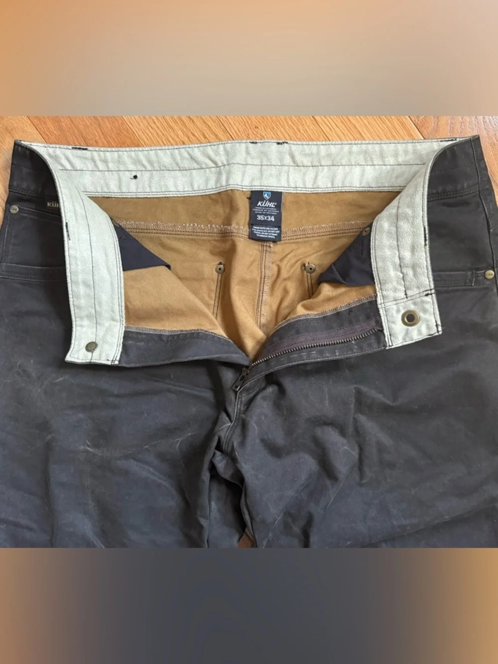 KUHL RYDR Pant, Men’s 35x34 Full Cut, Espresso Color - Picture 3 of 8